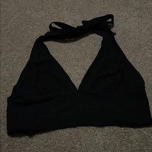 Black Halter Top